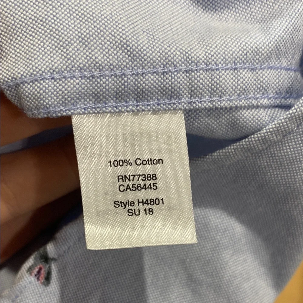 J. Crew Men's Flex Button Down Shirt - XL - with sharks! H4801